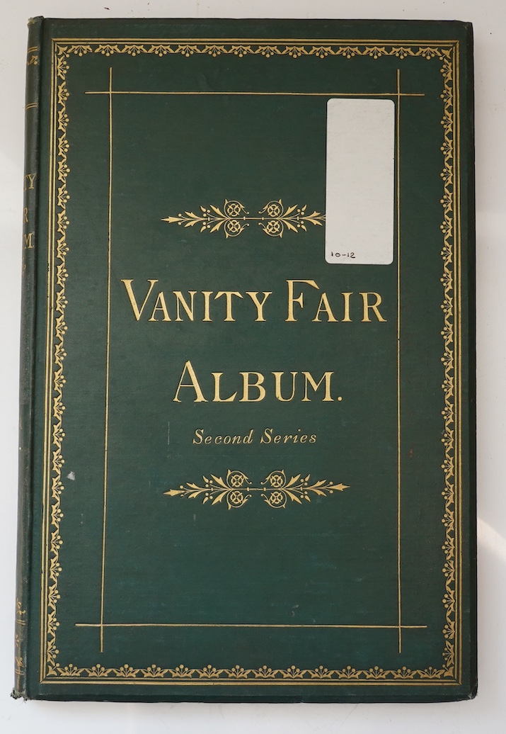 The Vanity Fair Album ... with biographical and critical notes. (Edited) by Jehu Junior (i.e. Thomas Gibson Bowles). vol.II - with 52 (ex. 53) chromolithographed plates (by 'Ape', i.e. Carlo Pellegrini & Others); publish